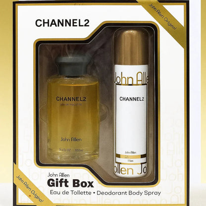 Channel2- 2 Pcs Gift Pack Perfume & Body Spray Set for Women